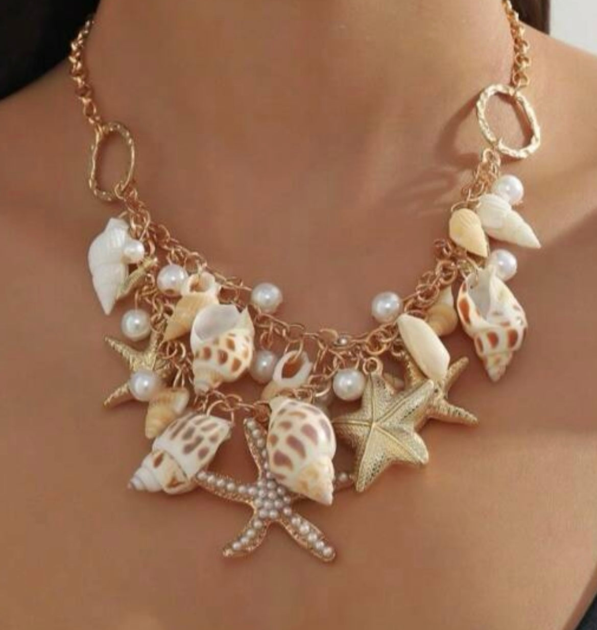 Shell Statement Necklace