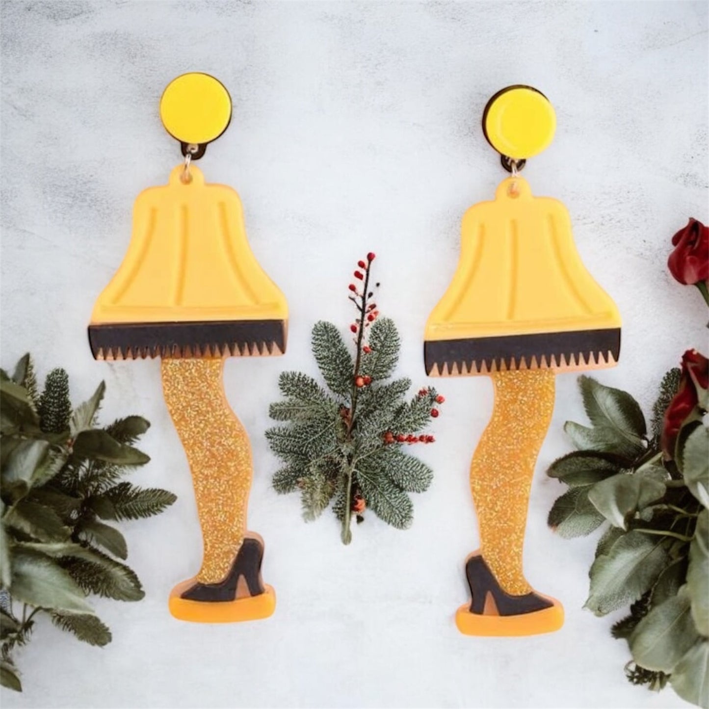 Leg Lamp Earrings