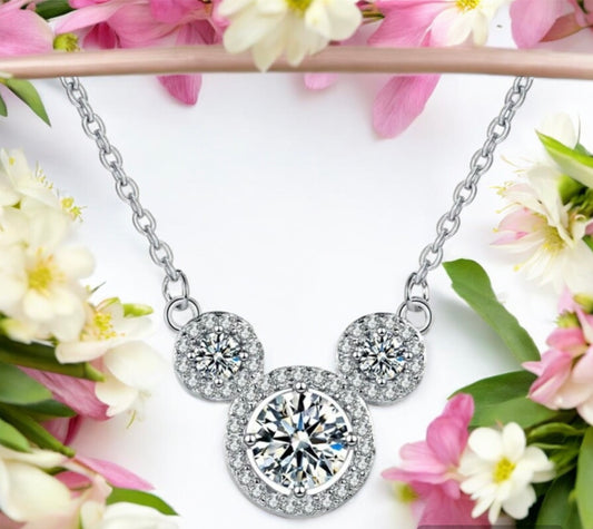 Sparkling Mickey Necklace