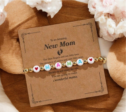 New Mama Beaded Bracelet