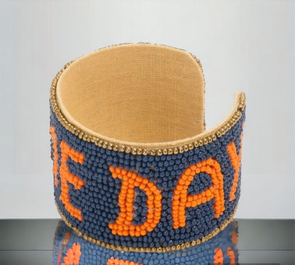 Beaded Game Day Cuff