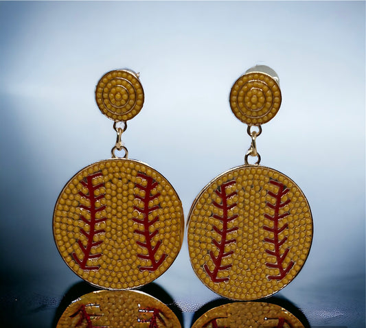 Softball Earrings