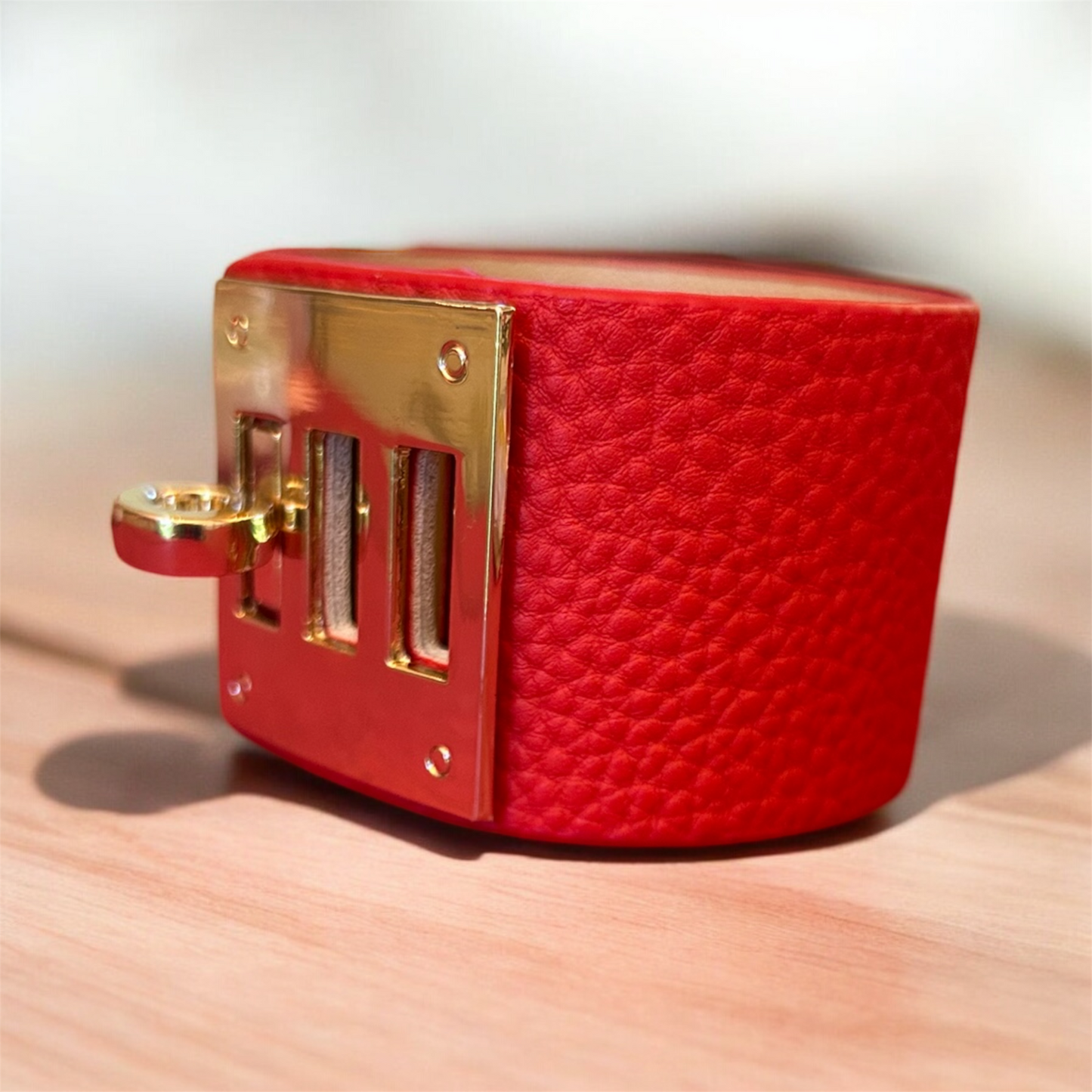 Leather And Buckle Cuff