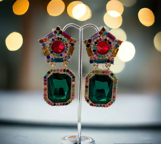 Statement Gem Earrings