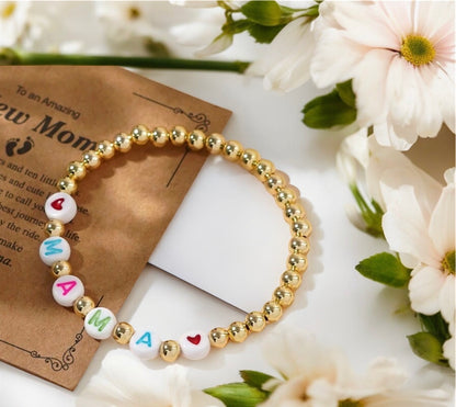 New Mama Beaded Bracelet