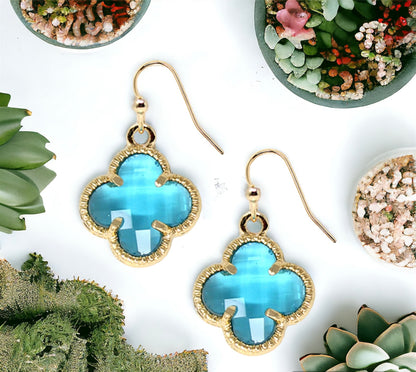 Crystal Quatrefoil Drops