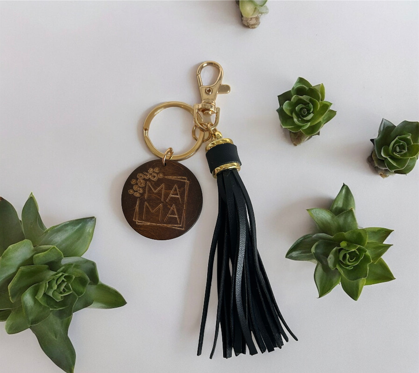 Mama Tassel Key Chain