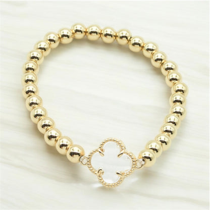 Clover Gem Stretch Bracelet