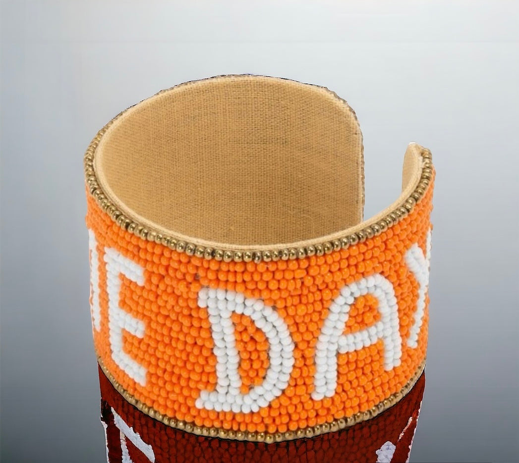 Beaded Game Day Cuff