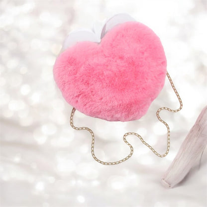 Fuzzy Wuzzy Heart Bag