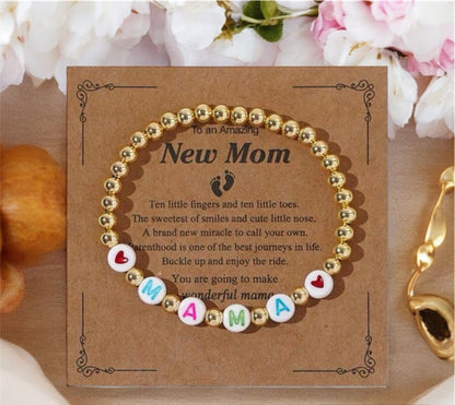 New Mama Beaded Bracelet