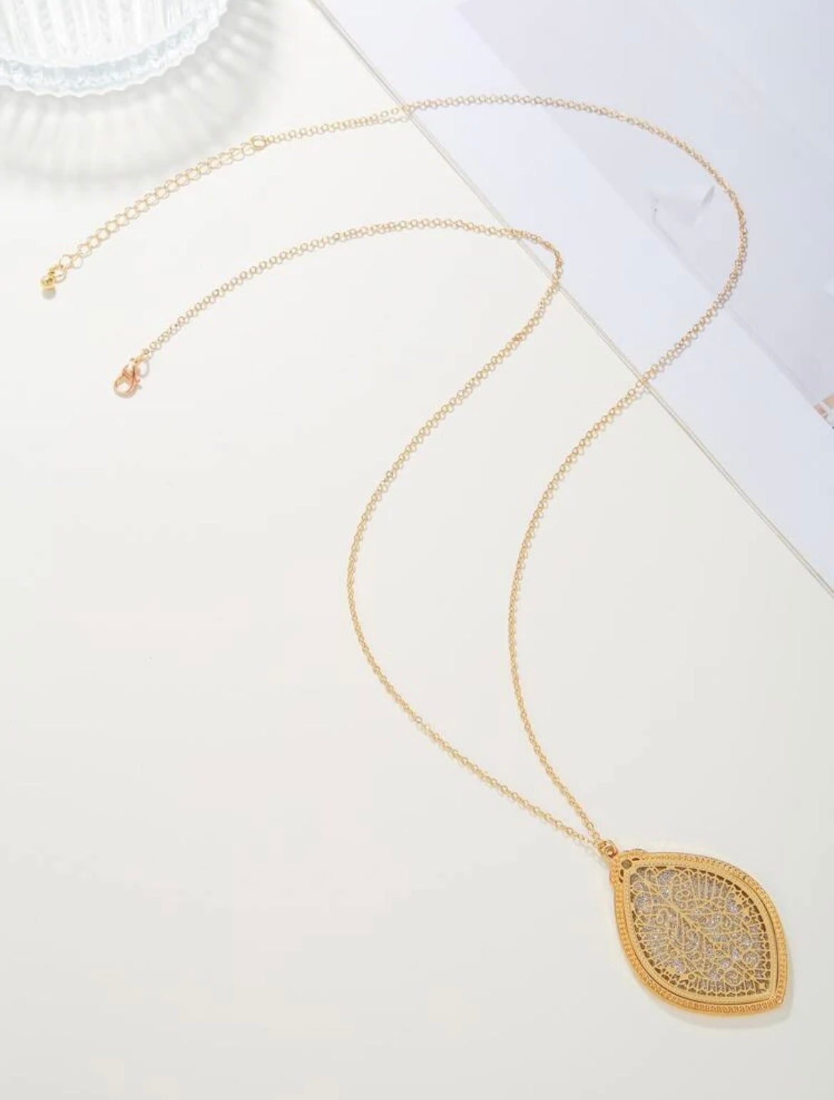 Filagree Long Necklace