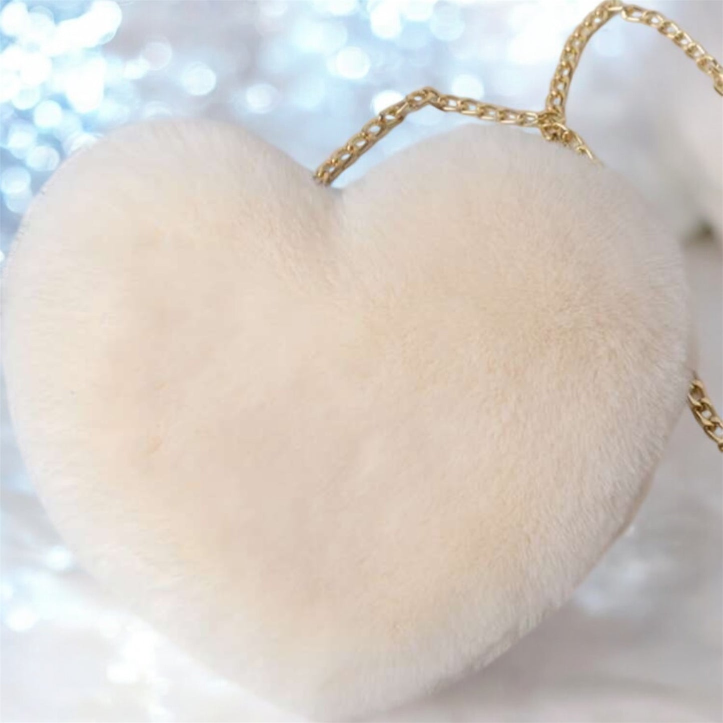 Fuzzy Wuzzy Heart Bag