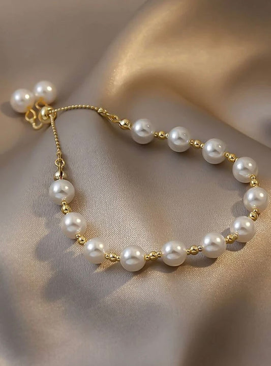 Adjustable Pearl Bracelet