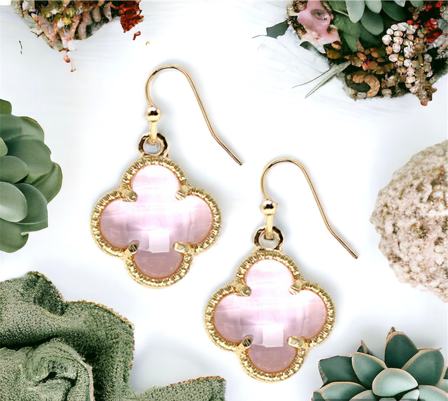 Crystal Quatrefoil Drops