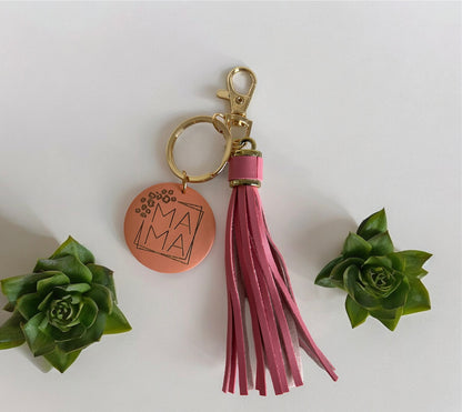 Mama Tassel Key Chain