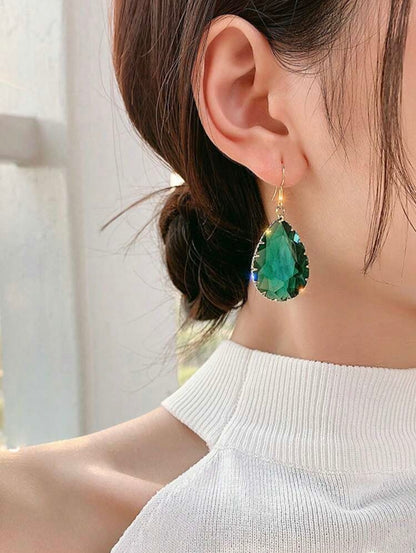 Gorgeous Green Crystal Drops