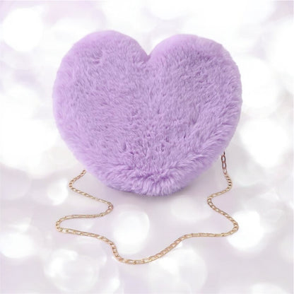 Fuzzy Wuzzy Heart Bag